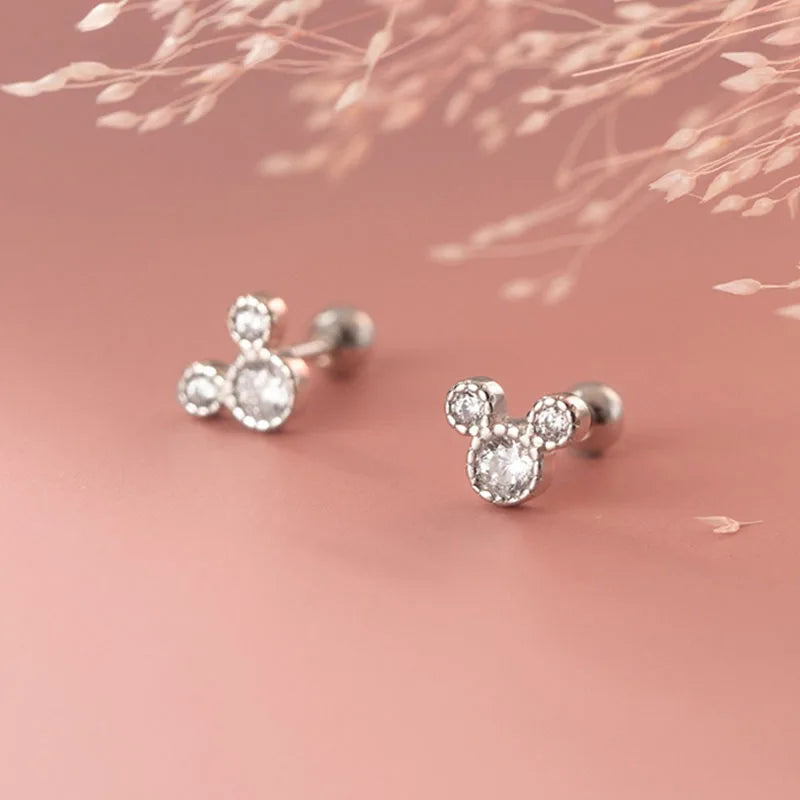Aretes Ratoncito con Zirconias