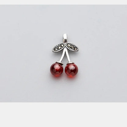 Dije Cereza Rojo Granate