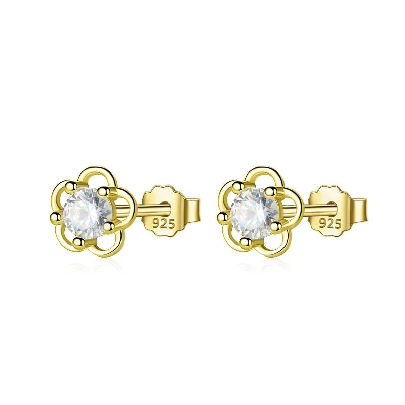 Aretes Flor Calada