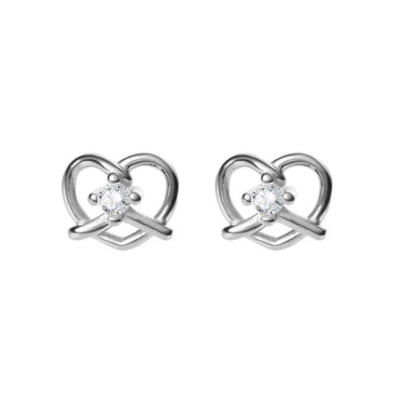 Aretes Corazón Romántico en Cuatro Estilos