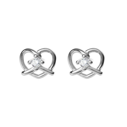 Aretes Corazón Romántico en Cuatro Estilos
