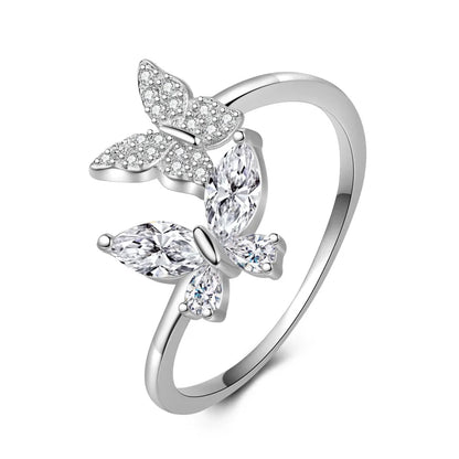 Anillo Mariposa de Zirconias
