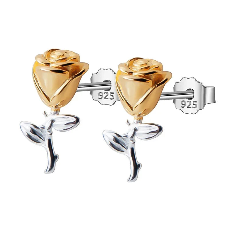 Aretes Flor de Rosa