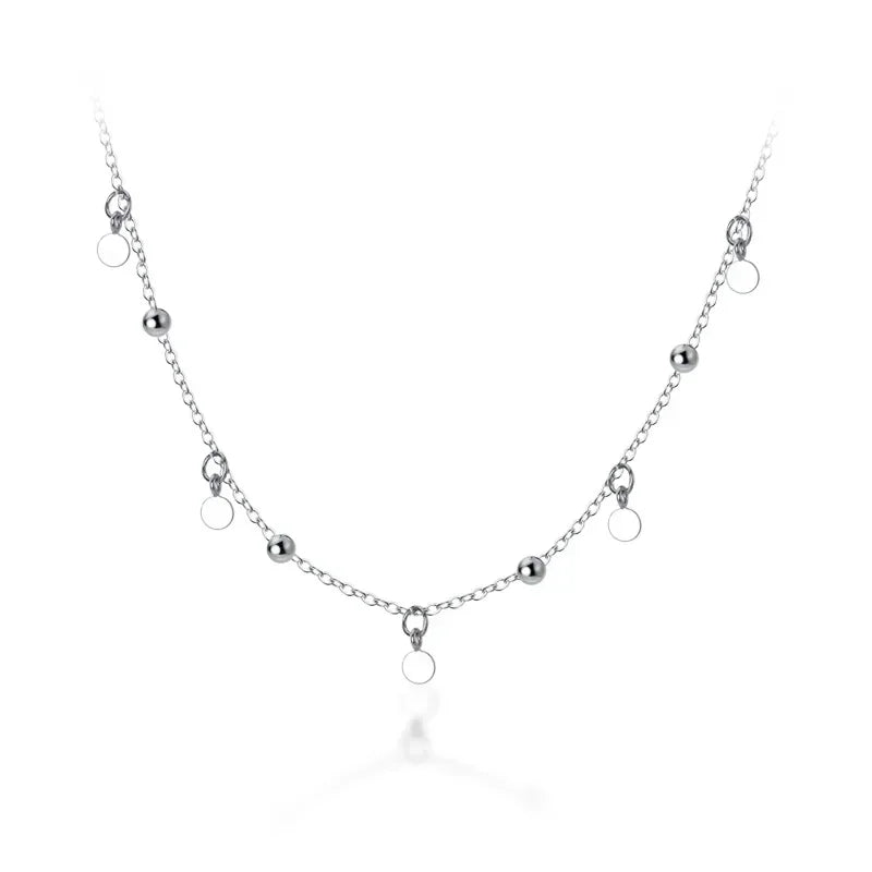 Collar Choker con Bolitas Colgantes