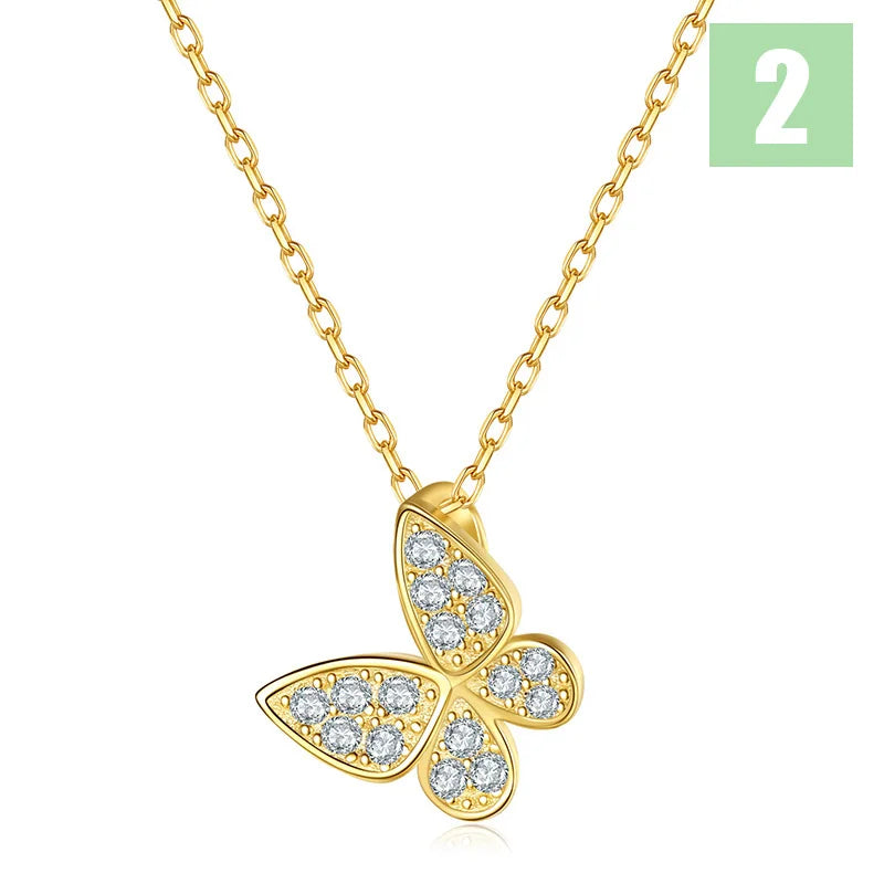 Collar Mariposa y Corazón