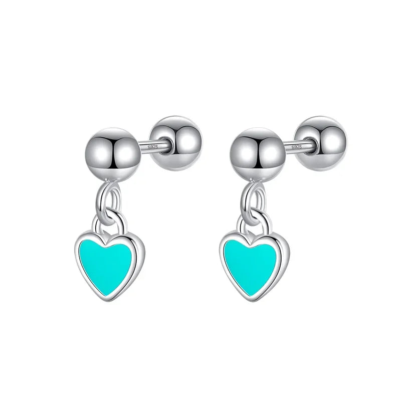 Aretes Corazón Colgante