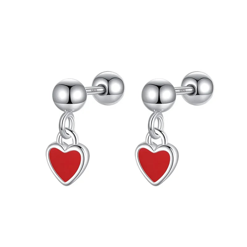 Aretes Corazón Colgante