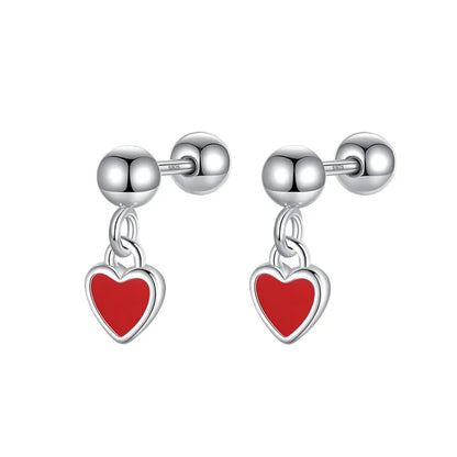Aretes Corazón Colgante