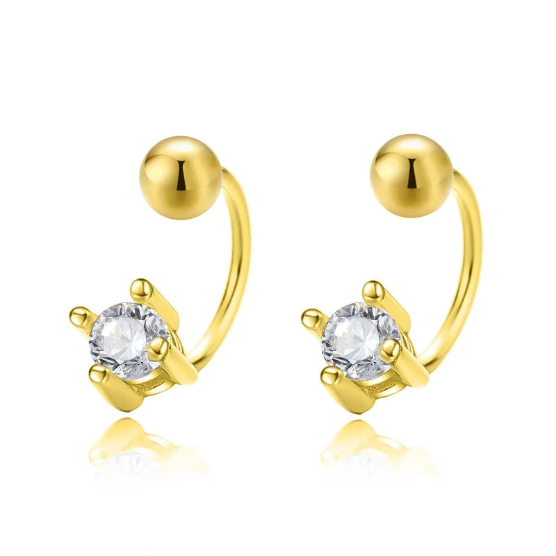 Aretes Cuadrados con Zirconia