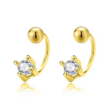 Aretes Cuadrados con Zirconia