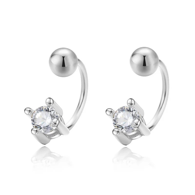 Aretes Cuadrados con Zirconia