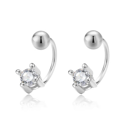 Aretes Cuadrados con Zirconia