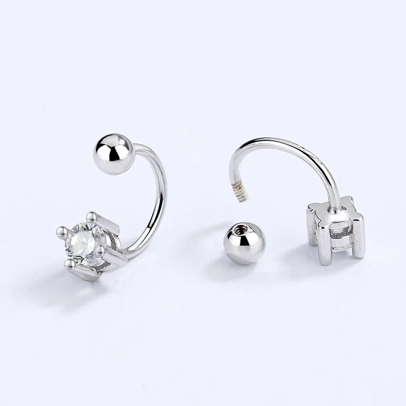 Aretes Cuadrados con Zirconia