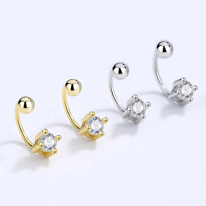 Aretes Cuadrados con Zirconia