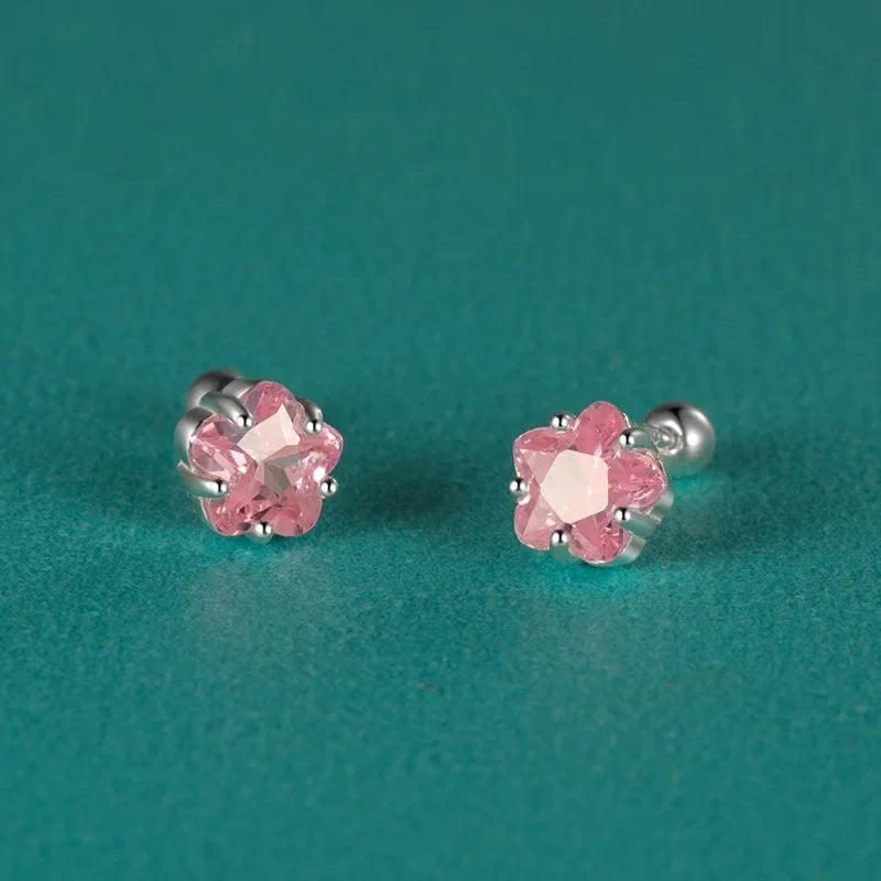 Aretes con Zirconia de Color