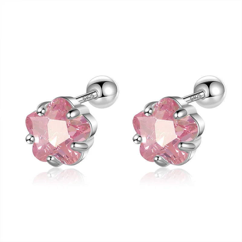 Aretes con Zirconia de Color