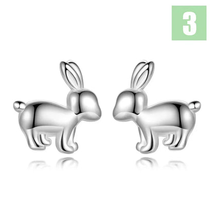 Aretes Conejito y Elefante