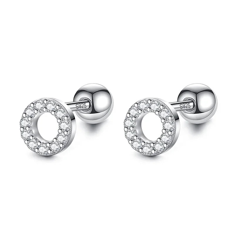 Aretes Redondos con Zirconias