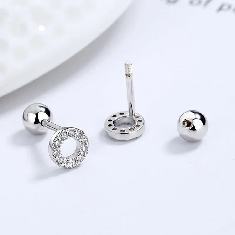 Aretes Redondos con Zirconias