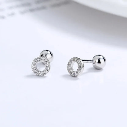 Aretes Redondos con Zirconias