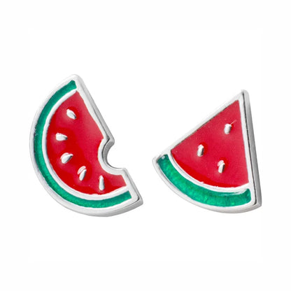 Aretes Sandía Asimétricos