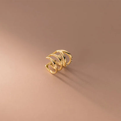 Aretes de Clip con Zirconias
