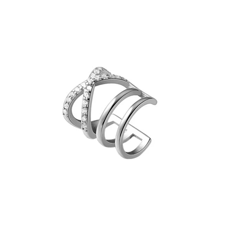 Aretes de Clip con Zirconias