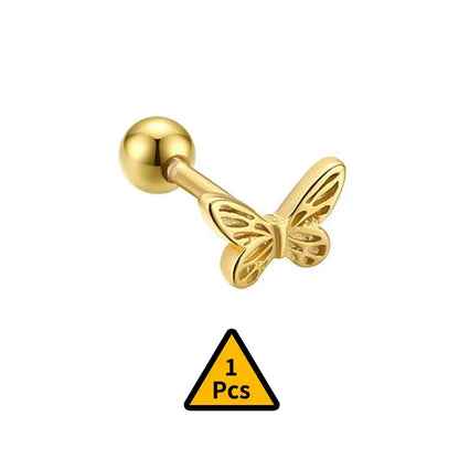 Aretes Cruz, Flor o Corona con Rosca