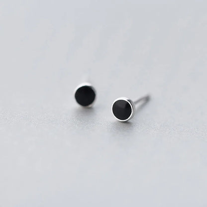 Aretes Redondos Negros