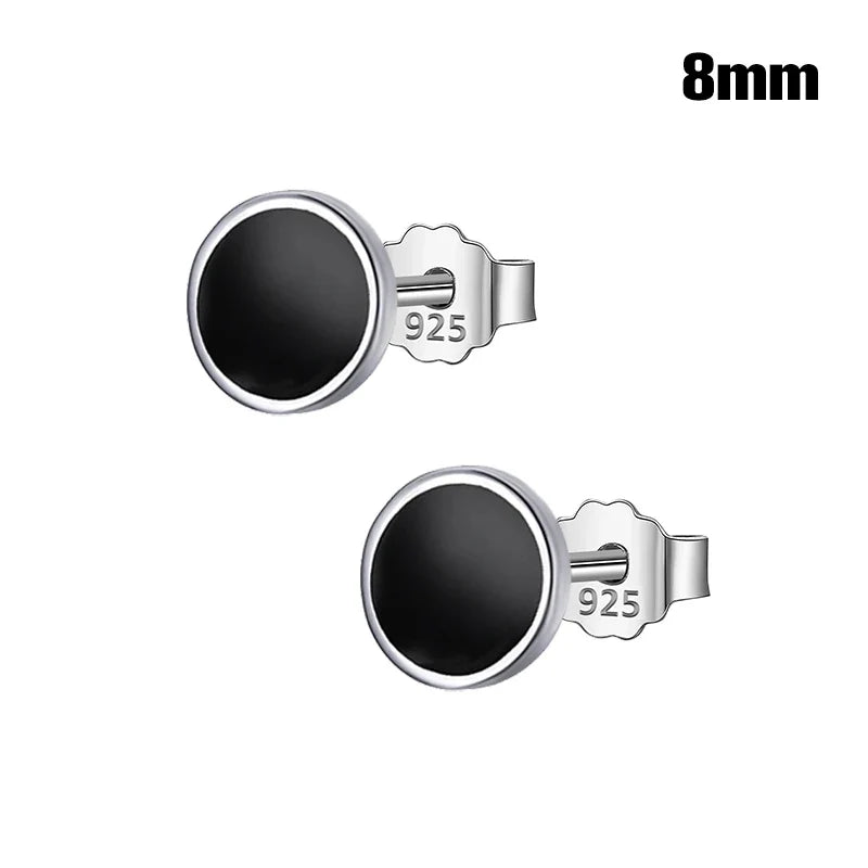 Aretes Redondos Negros