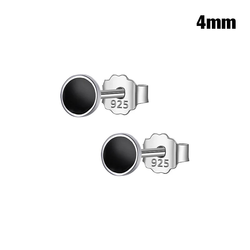 Aretes Redondos Negros