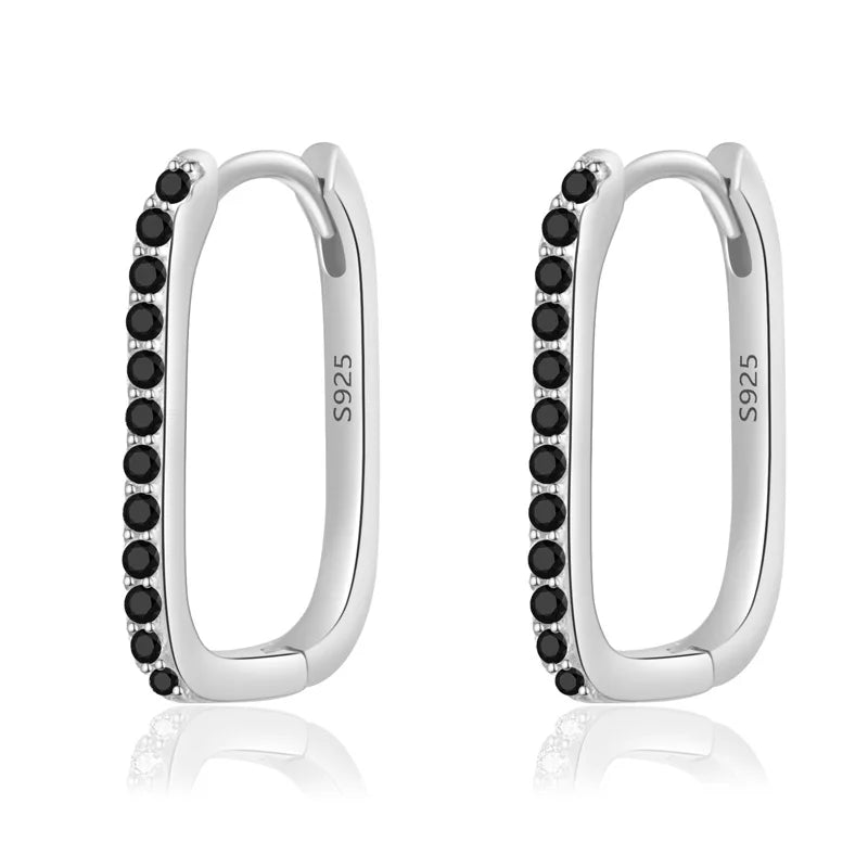 Arracadas Góticas con Zirconia Geométrica