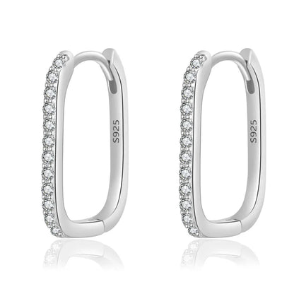 Arracadas Góticas con Zirconia Geométrica
