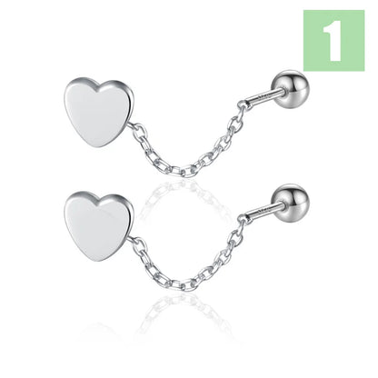 Aretes Colgantes Corazón o Estrella