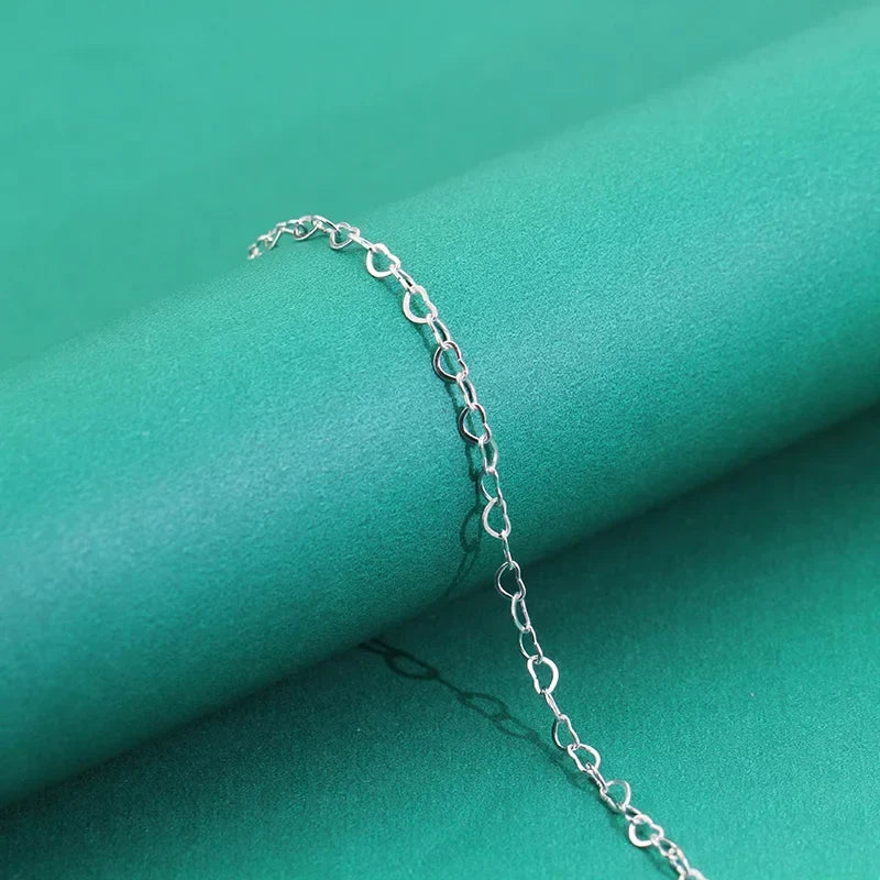Pulsera Cadena Corazón Calado