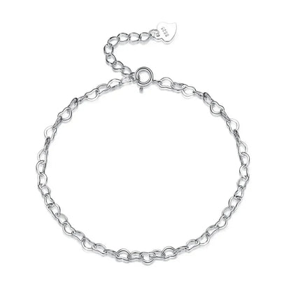 Pulsera Cadena Corazón Calado