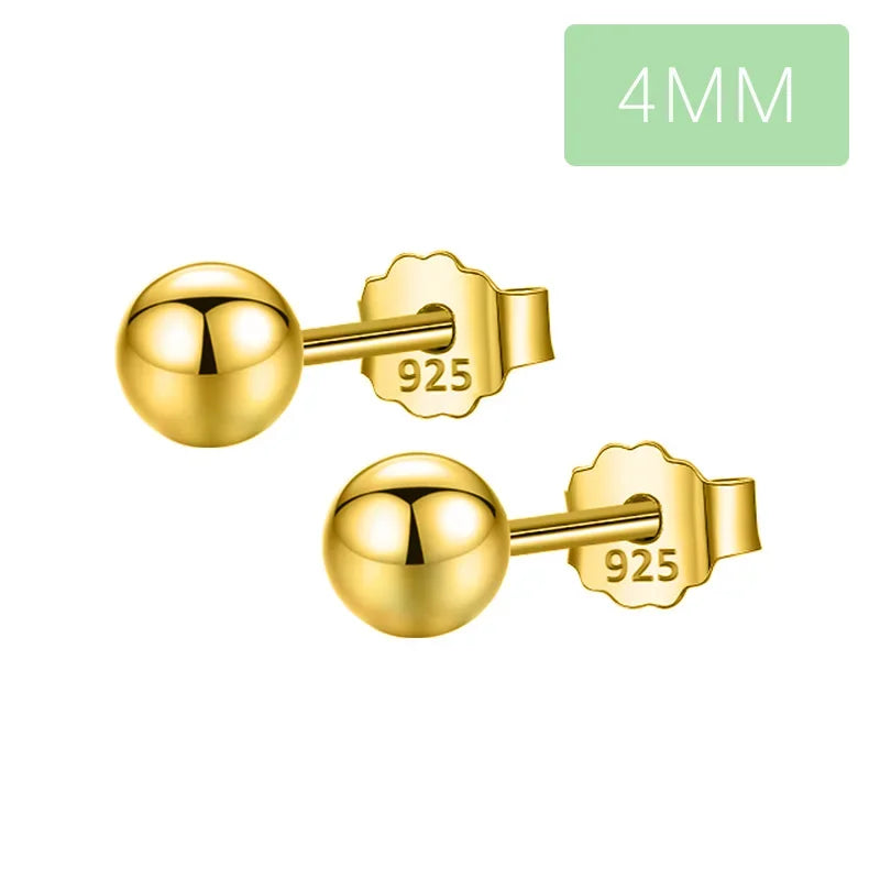 Aretes Bolita Sólida