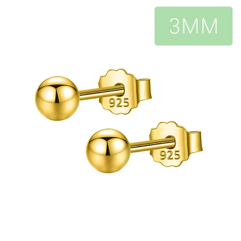 Aretes Bolita Sólida