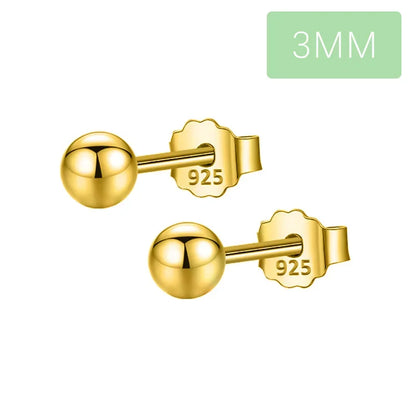 Aretes Bolita Sólida