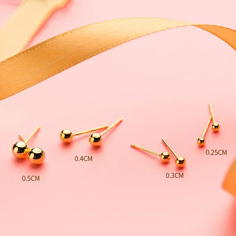 Aretes Bolita Sólida