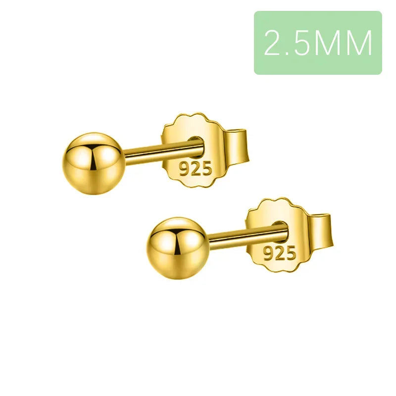 Aretes Bolita Sólida