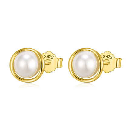 Aretes de Perla Sintética