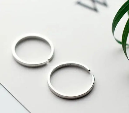 Anillo Liso Ajustable para Pareja