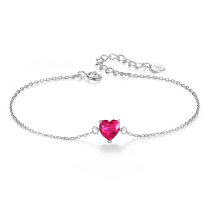Pulsera Corazón con Zirconias en Dos Modelos