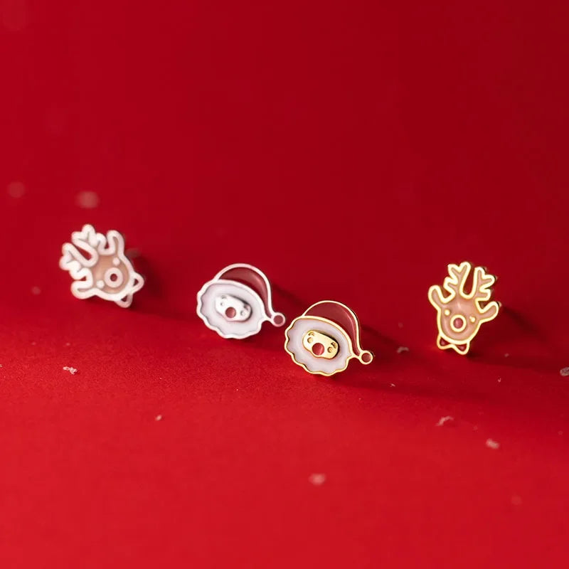 Aretes Santa Claus y Reno