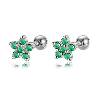 Aretes Rectángulo, Flor o Estrella de Color