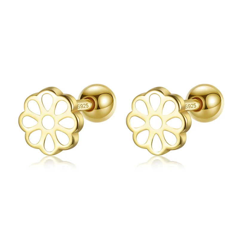 Aretes Rectángulo, Flor o Estrella de Color