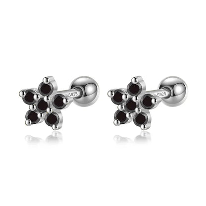 Aretes Rectángulo, Flor o Estrella de Color