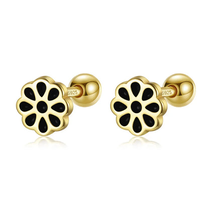 Aretes Rectángulo, Flor o Estrella de Color