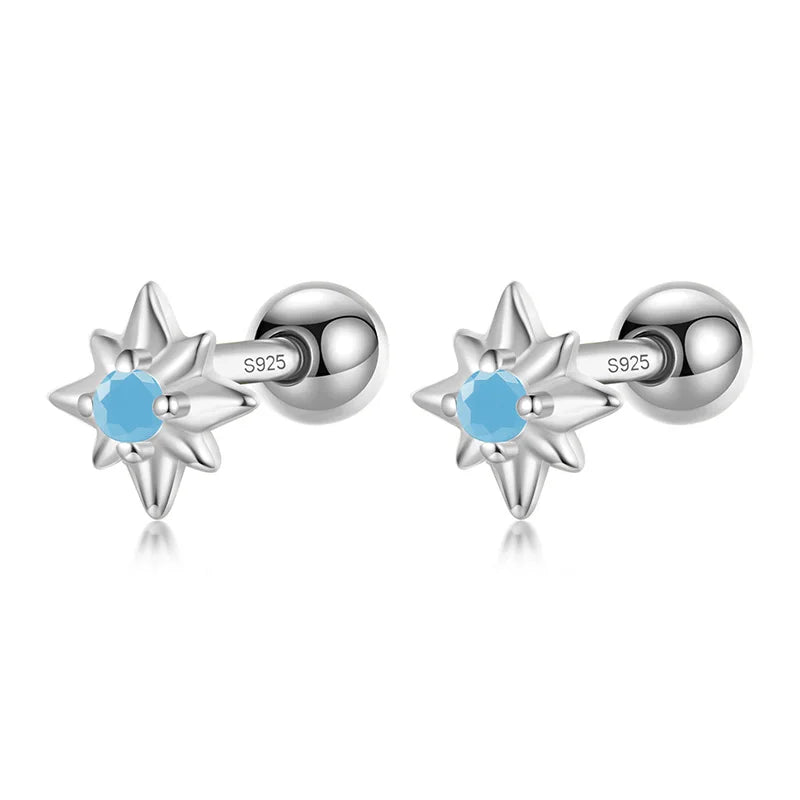 Aretes Rectángulo, Flor o Estrella de Color
